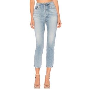 AGOLDE Riley High Rise Straight Crop Size 24 - Blue Rock